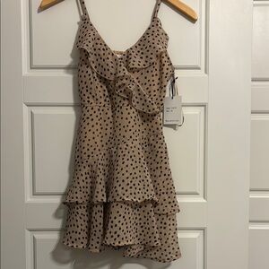 Polka Dot Ruffle Romper Dress